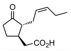ジャスモン酸の構造式